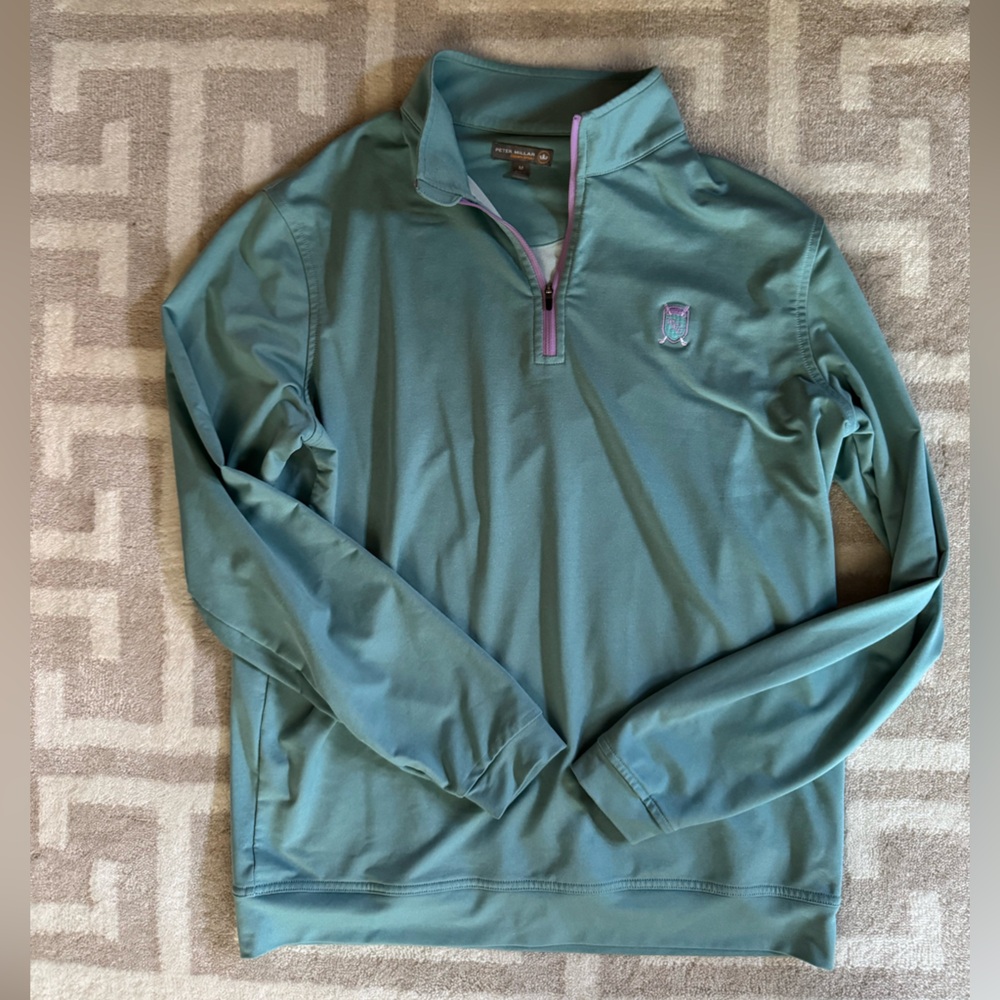 Mint color Peter Millar Men’s Quarter zip